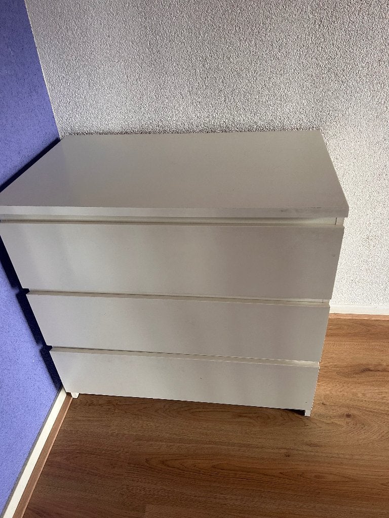 Malm kast IKEA, Ophalen, 50 tot 100 cm, Zo goed als nieuw, 3 of 4 laden