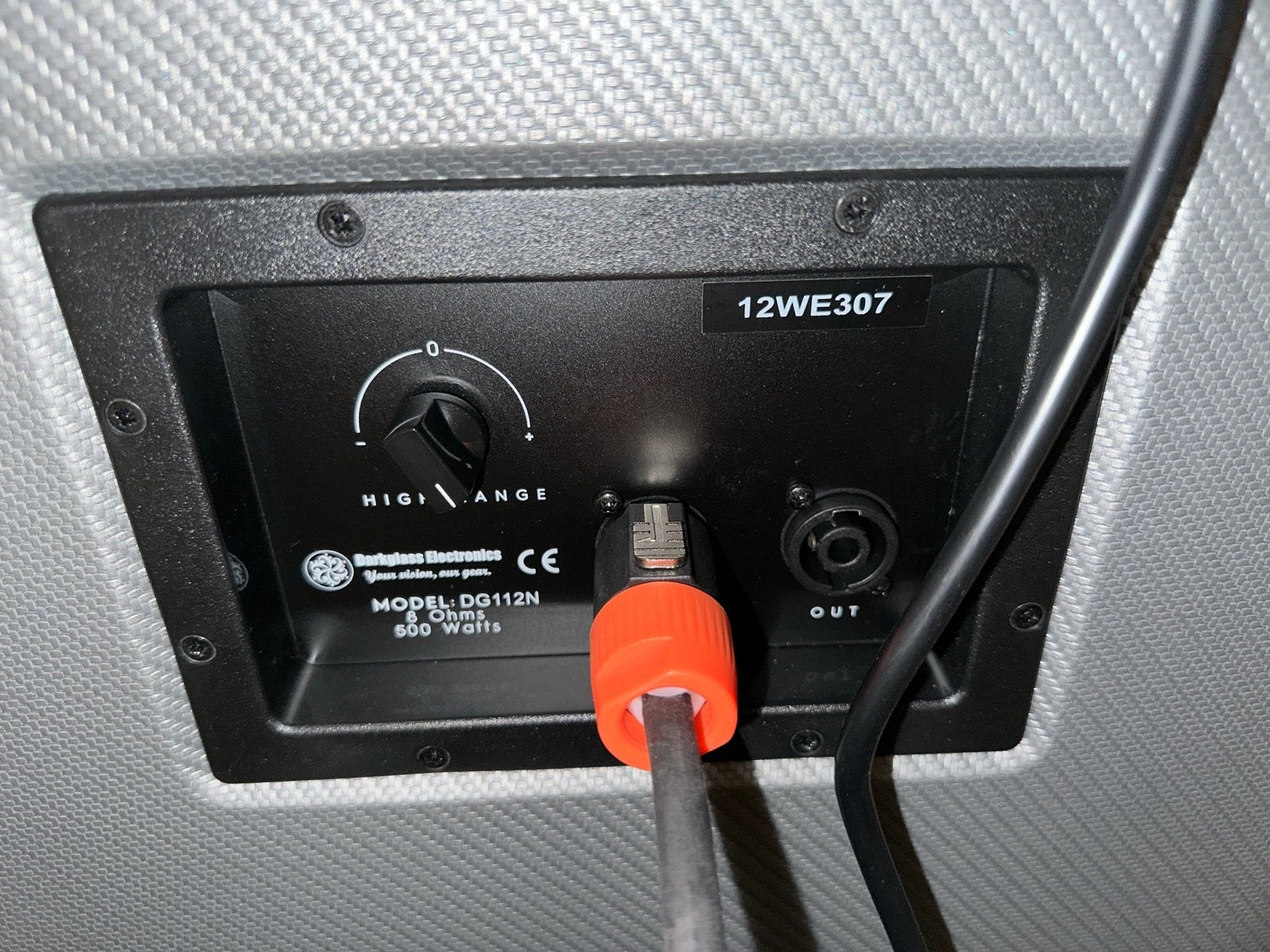 GRBass DG112N 500 Watt Basgitaar Cabinet, Ophalen, Zo goed als nieuw, Basgitaar, 100 watt of meer