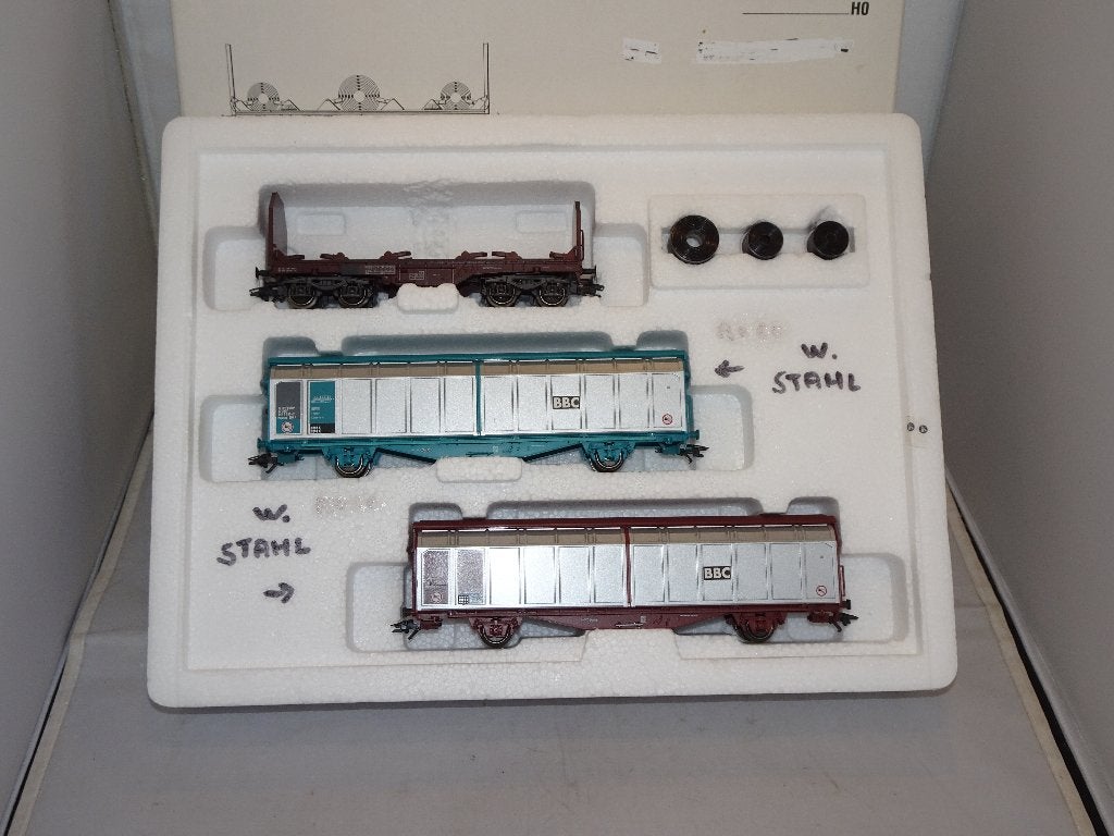 Marklin 3 delige set 47881 goederentrein SNCF in OVP (#961), Hobby en Vrije tijd, Wisselstroom, Wagon, Ophalen of Verzenden, Zo goed als nieuw
