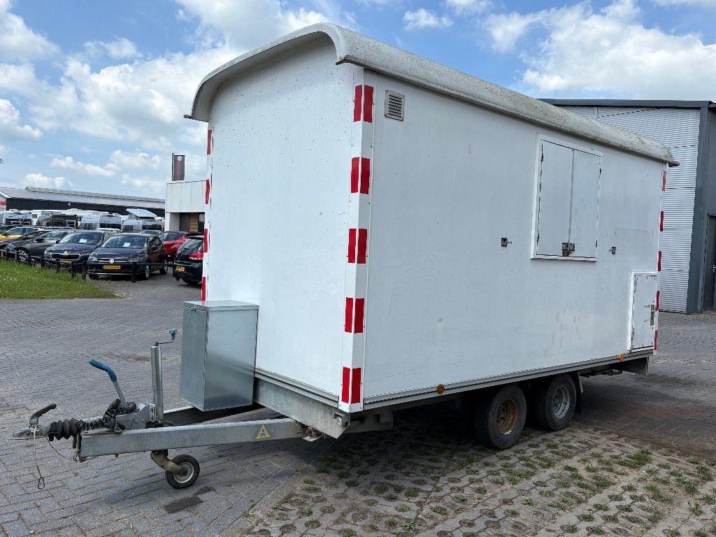 Te koop snelverkeer schaftwagen / bouwkeet tandemasser, Doe-het-zelf en Verbouw, Bouwketen en Schaftketen, Gebruikt, Ophalen