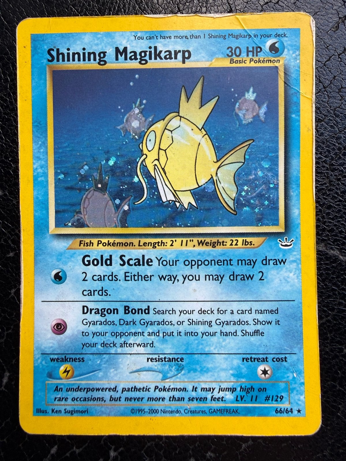 Shining Magikarp Pokémon Kaart - Zeer Zeldzaam, Ophalen, Gebruikt, Losse kaart