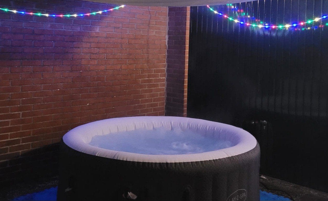 Lay-Z-Spa Havana opblaasbare jacuzzi met bubbelmassage, Ophalen, Gebruikt, Afdekzeil, Opblaasbaar