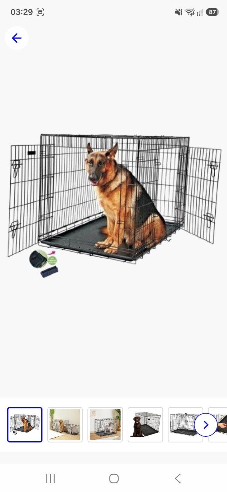 Nieuwe grote hondenbench, Dieren en Toebehoren, Hondenbenches, Ophalen, Nieuw