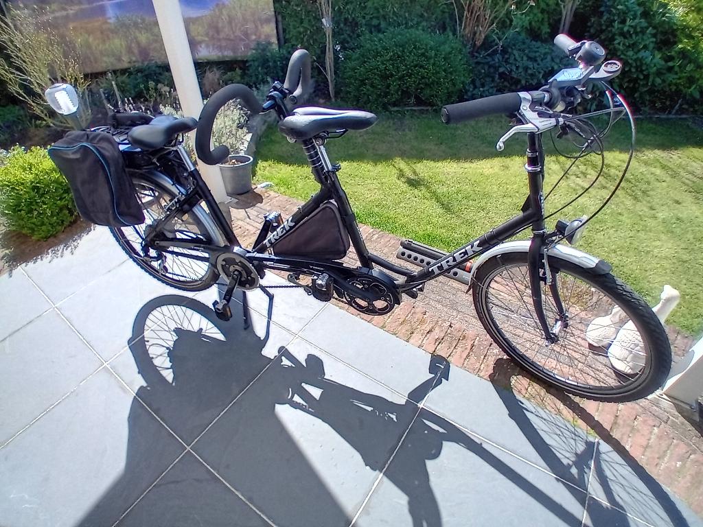 tandem elektrisch met freewheel  lengte 2,34 mtr, Minder dan 10 versnellingen, Velgrem, Zo goed als nieuw, 47 tot 51 cm