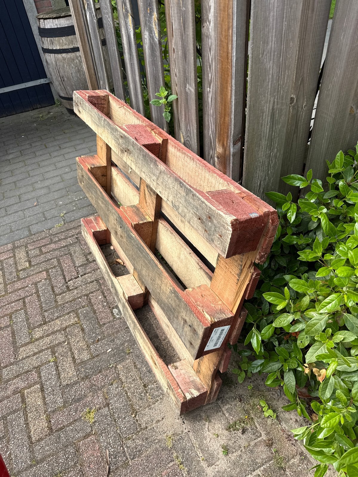 Gratis houten pallet voor diverse projecten, Ophalen, Gebruikt