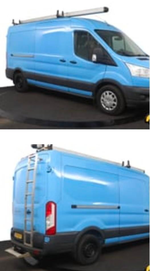 Dakdragers met buizenkoker en ladder voor bestelbus, Auto diversen, Dakdragers, Ophalen