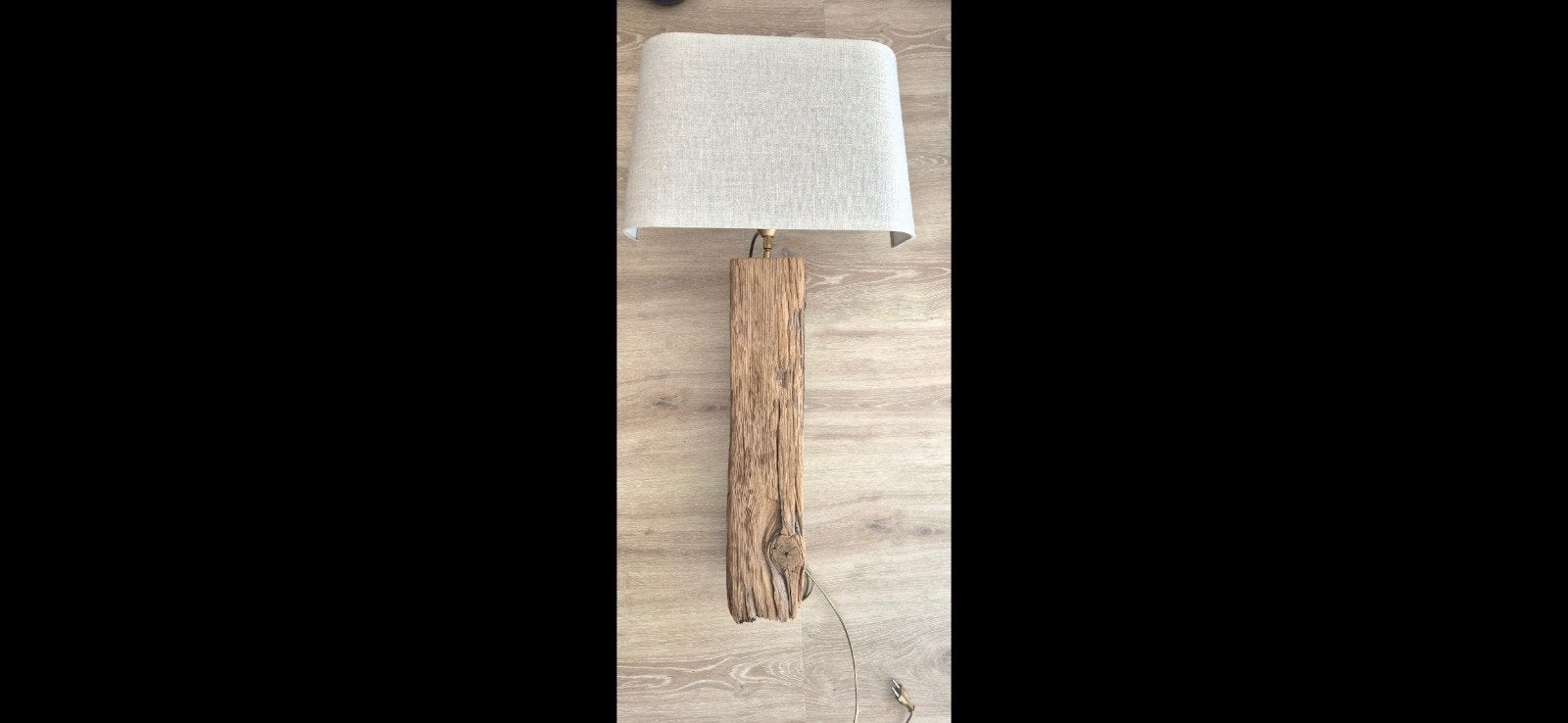 Houten Wandlamp, Ophalen, Zo goed als nieuw, Hout, E27 (groot)