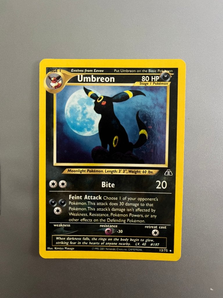 Umbreon 13/75, Ophalen of Verzenden, Nieuw, Losse kaart