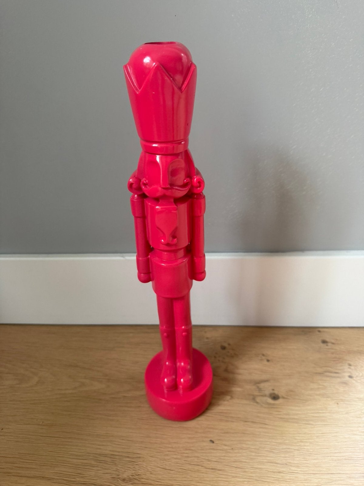 Fel roze notenkraker kandelaar, Diversen, Kerst, Ophalen of Verzenden, Nieuw