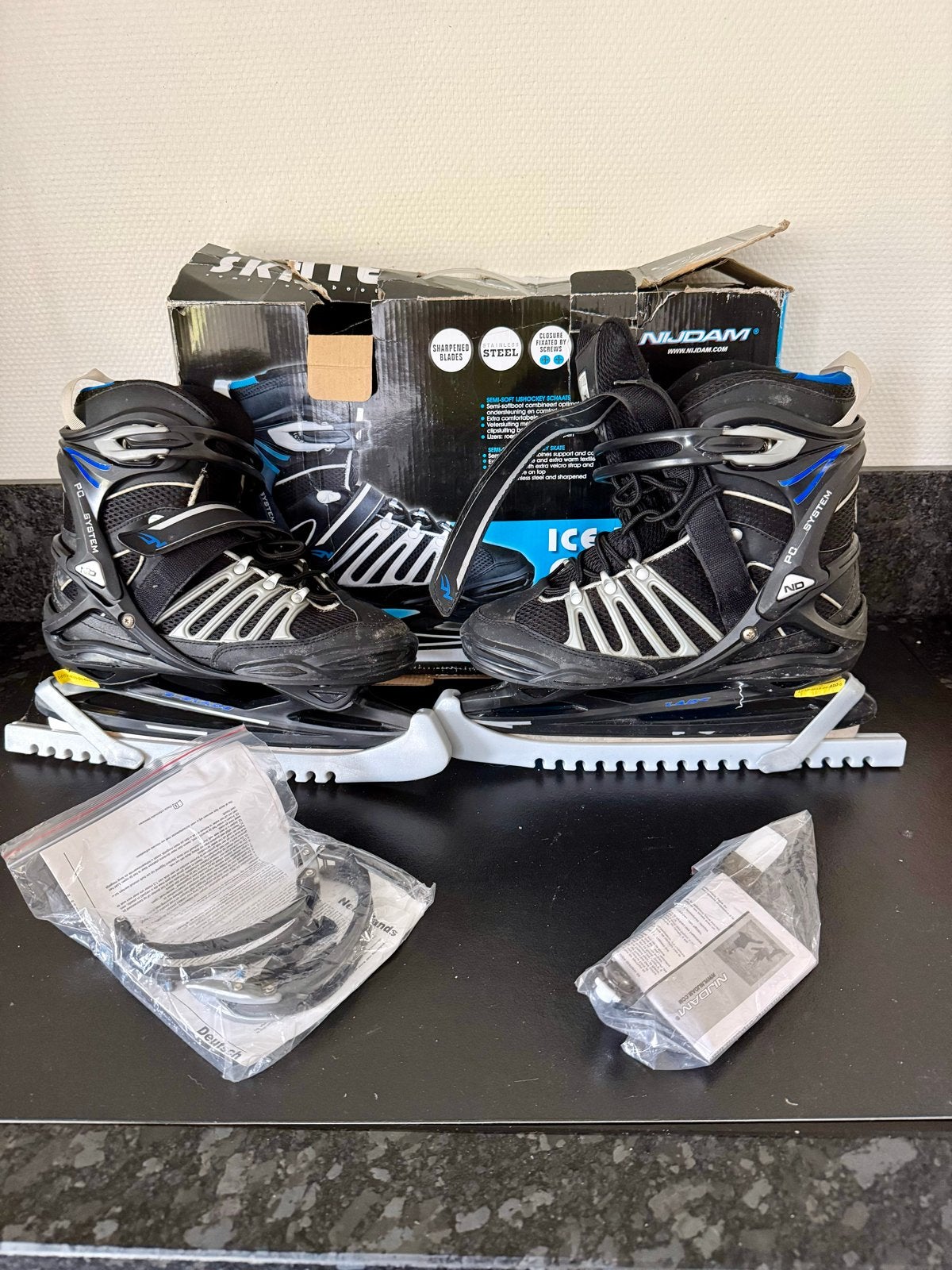 Nijdam Semi-Soft IJshockey schaatsen mt 41, Ophalen of Verzenden, Gebruikt, IJshockeyschaatsen, Nijdam