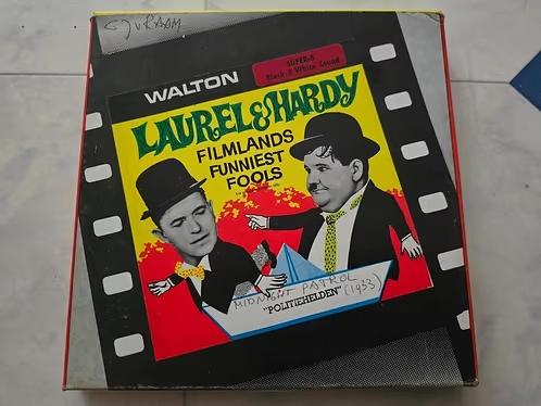 Stan Laurel & Oliver Hardy, midnicht patrol on super 8., Ophalen of Verzenden, 8mm film