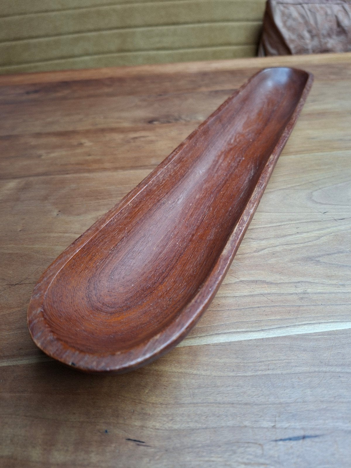 Vintage Teakhouten Stokbroodschaal - Jaren '70, Ophalen of Verzenden