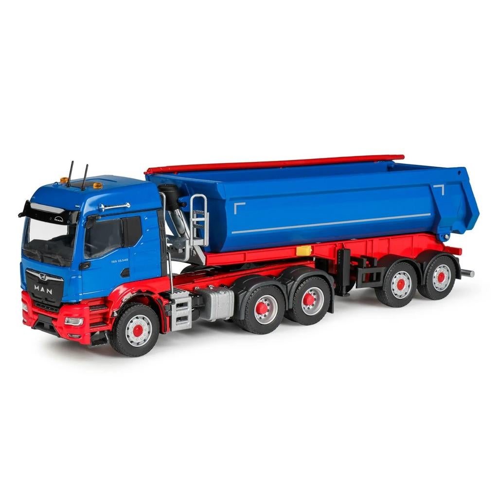 MAN TGS TM 33.540 Schwarzmüller Kippsattelzug

1:50, Hobby en Vrije tijd, Modelauto's | 1:50, Ophalen of Verzenden, Nieuw, Bus of Vrachtwagen