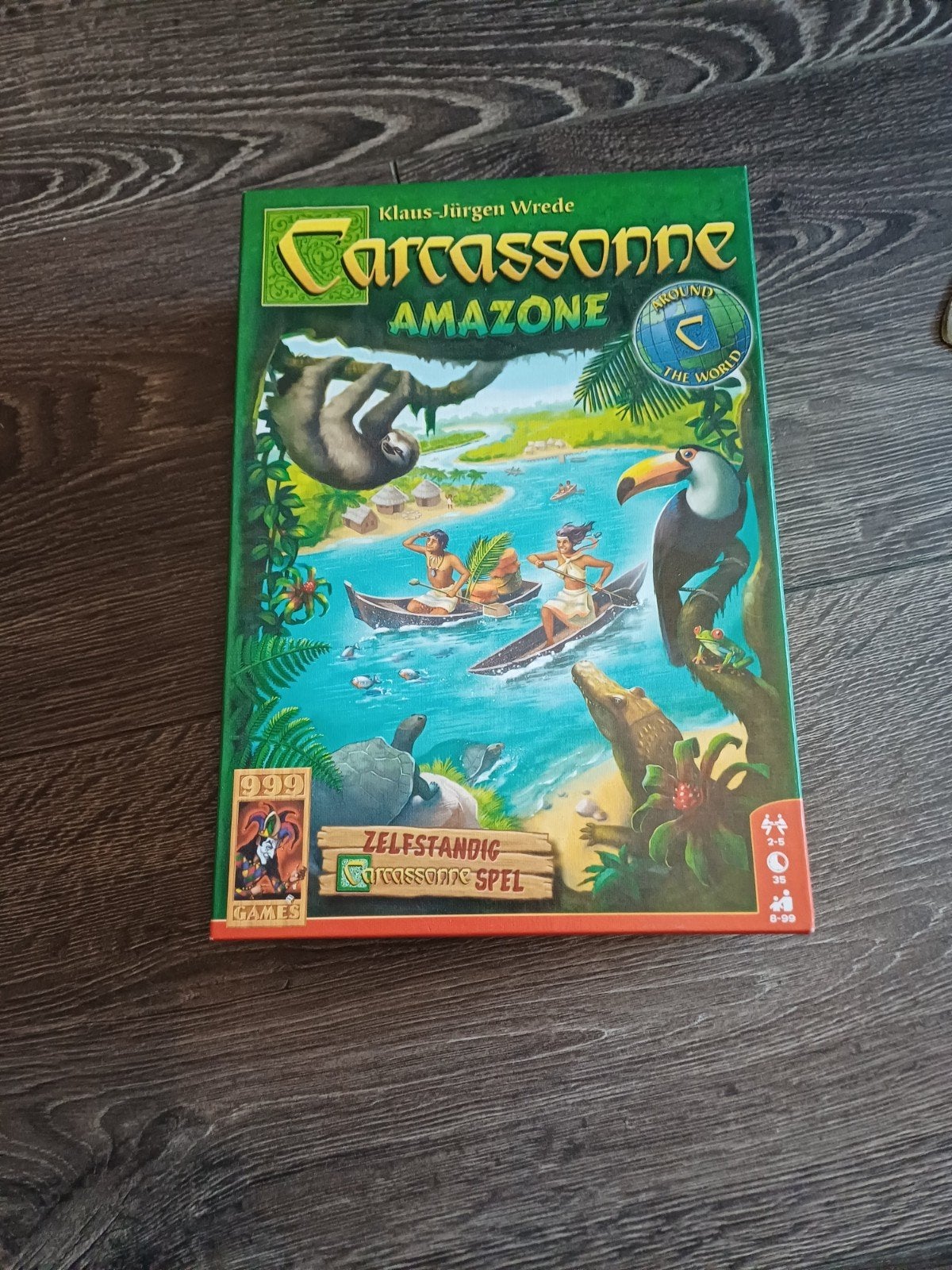 Carcassonne Amazone Bordspel - Zo goed als nieuw, Hobby en Vrije tijd, Gezelschapsspellen | Bordspellen, Een of twee spelers, Ophalen of Verzenden