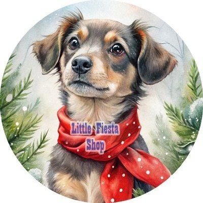 lf919 icing frosting winter hond 19cm eetbare taart print, Ophalen of Verzenden, Nieuw, Taarten, Versiering