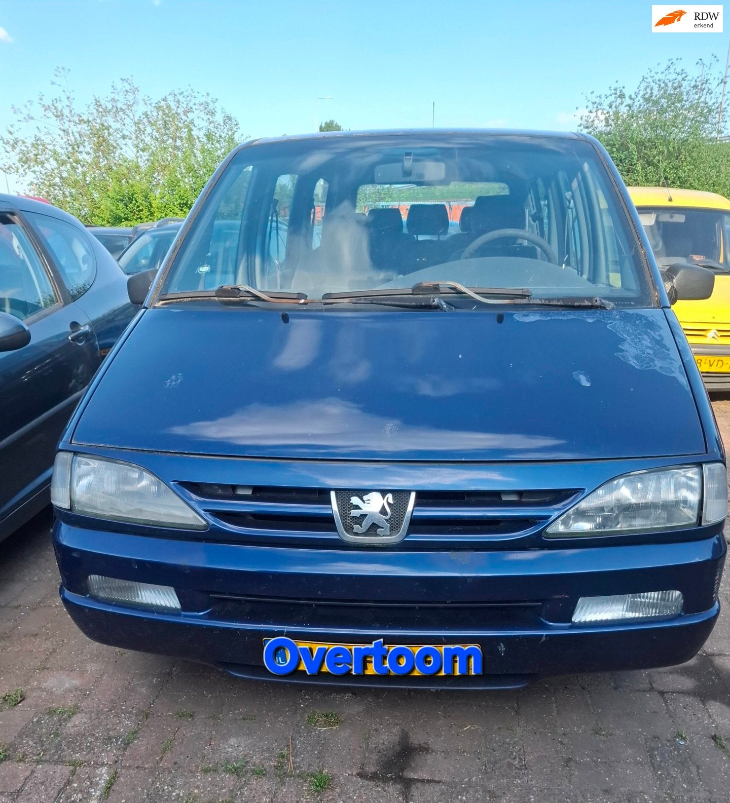Peugeot 806 2.0 HDI ST, Auto's, Gebruikt, 4 cilinders, Blauw, Origineel Nederlands