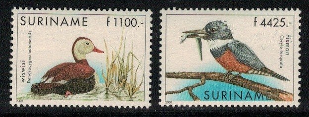 A360 Suriname 1068/69 postfris Vogels, Verzenden, Postfris