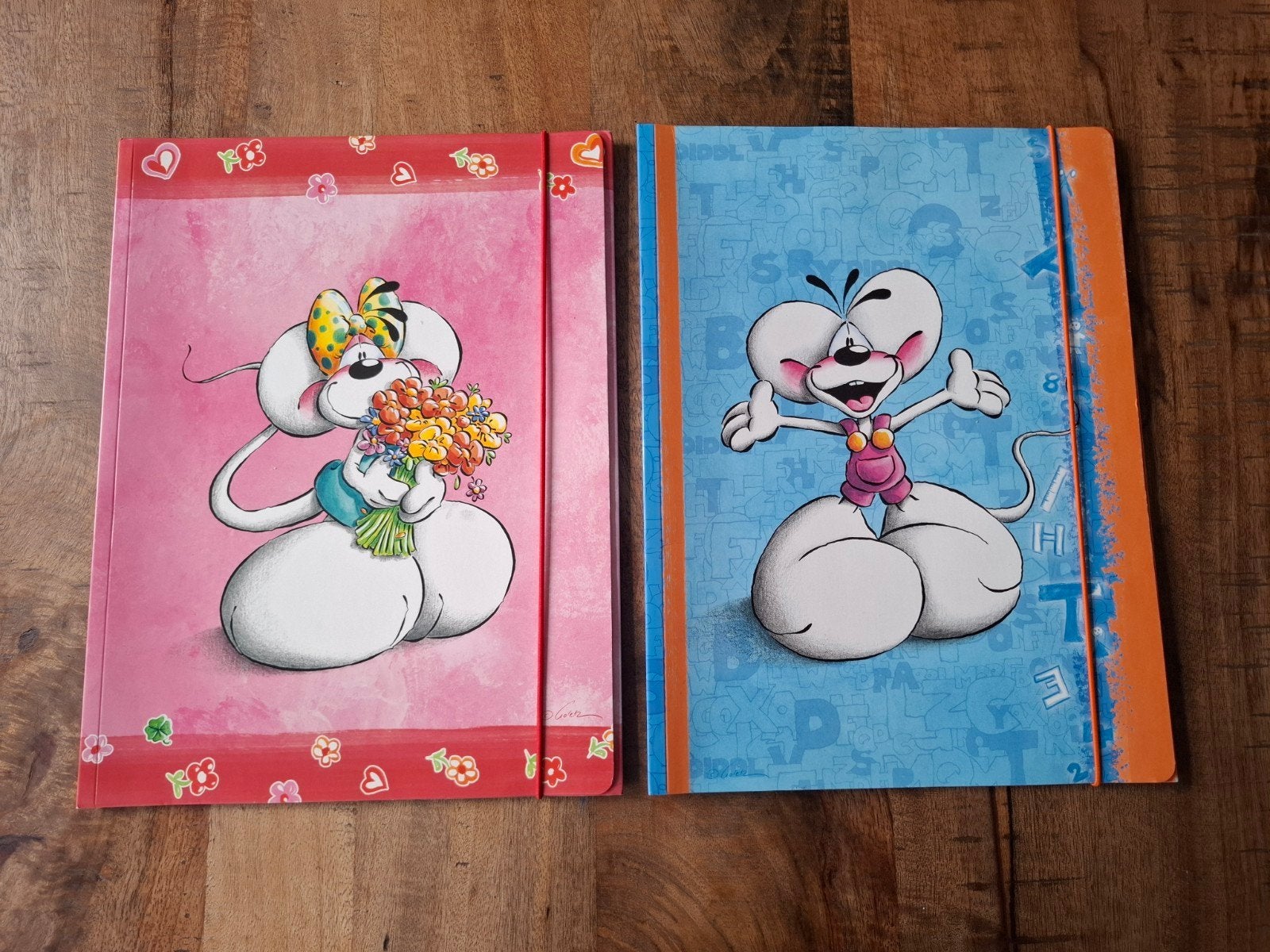 Diddl mappen. Diddl en diddlina, Verzamelen, Diddl, Ophalen of Verzenden, Verschillende figuren, Zo goed als nieuw, Papier, Kaart of Schrift
