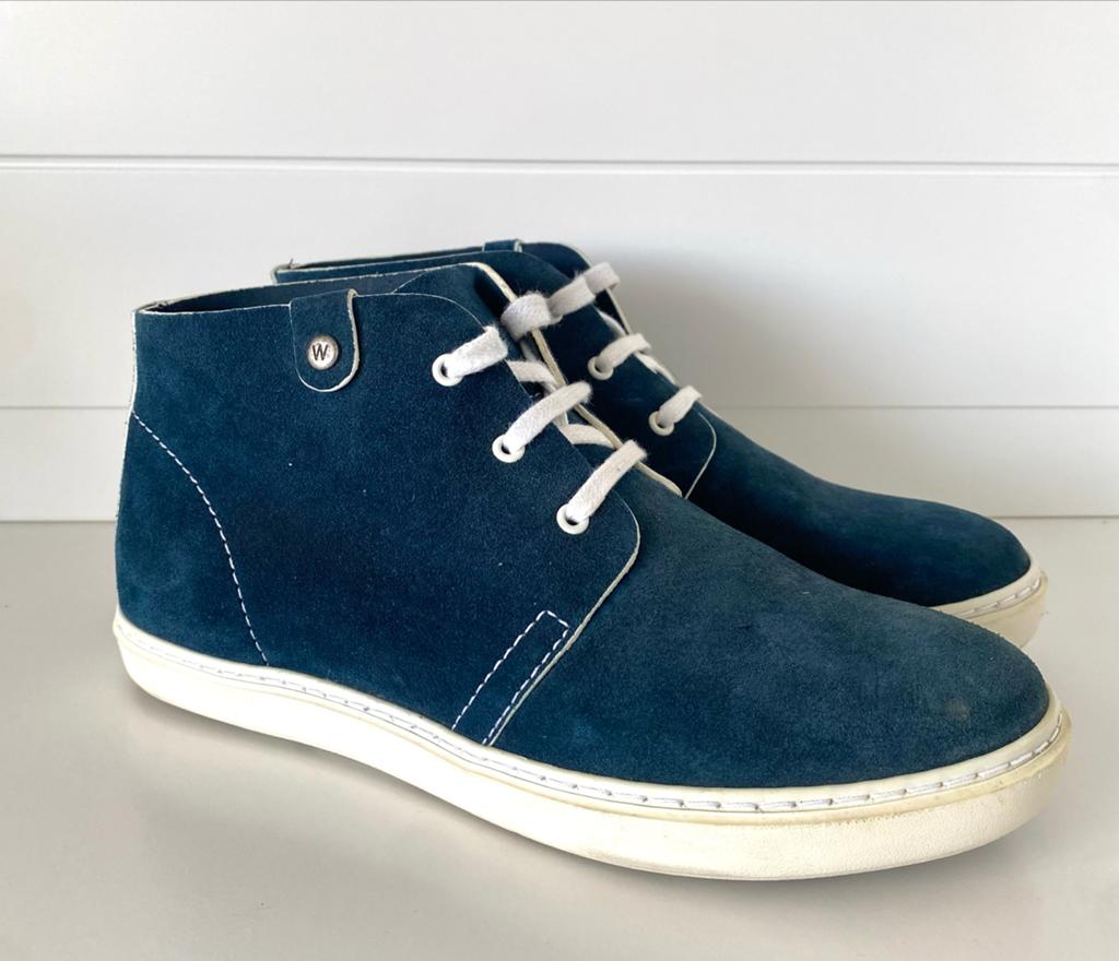Wolky suede schoenen donkerblauw maat 39 z.g.a.n, Ophalen of Verzenden, Gedragen, Blauw, Sneakers of Gympen