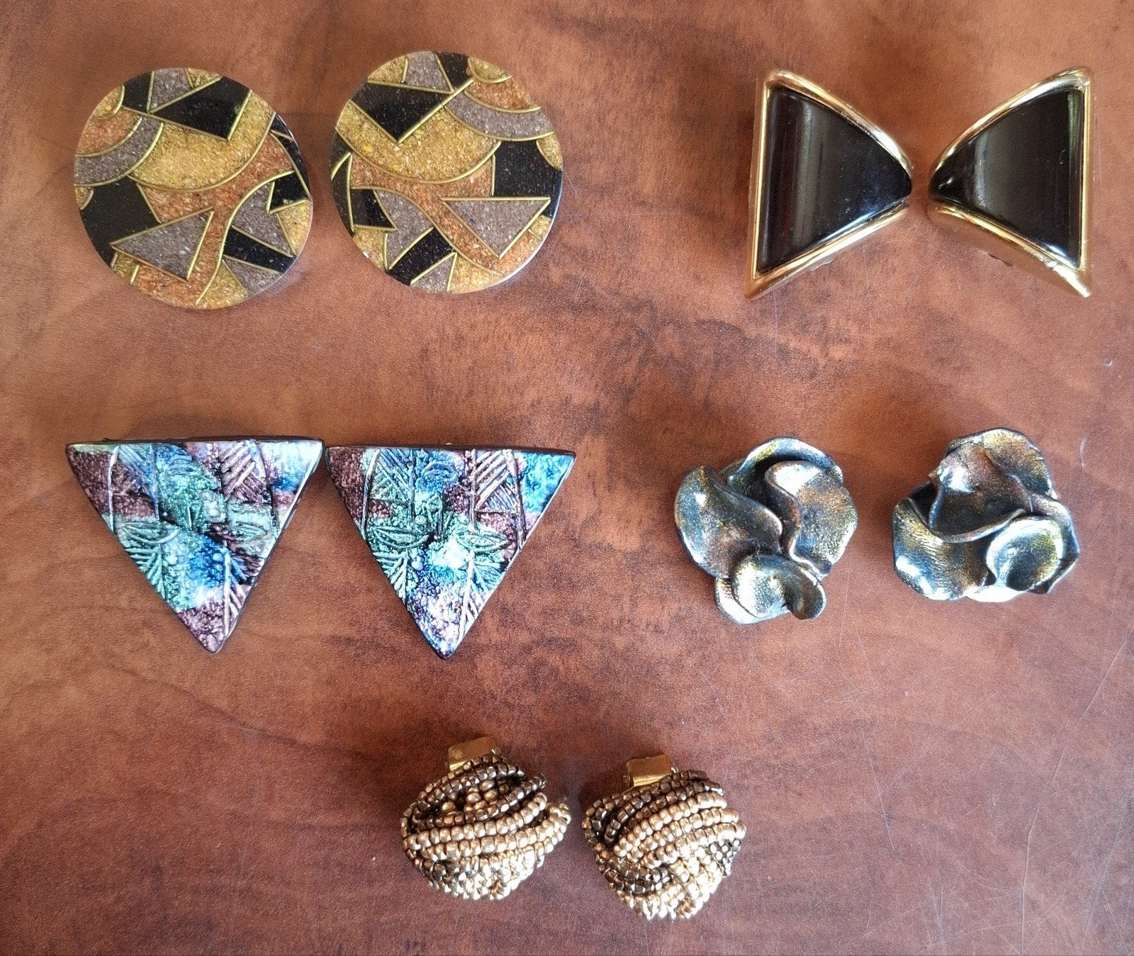 Vintage Clip-on Oorbellen Set - Diverse Stijlen, Overige materialen, Gebruikt, Ophalen of Verzenden, Knopjes of Stekers