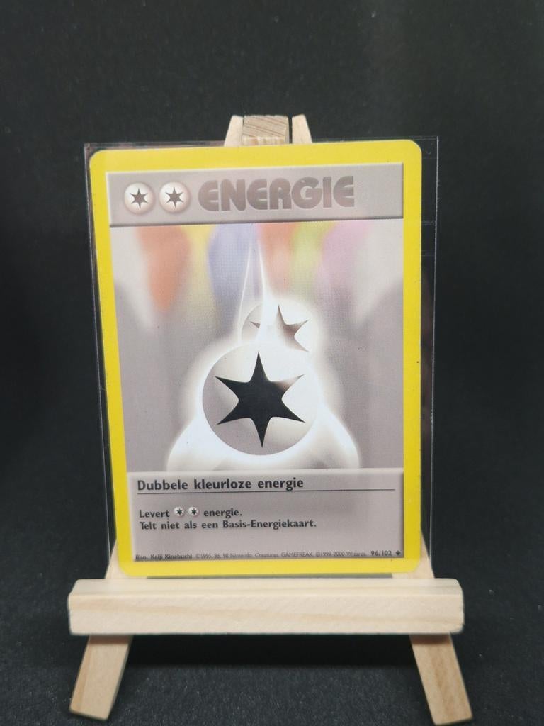 Dubbel Energie (Double Colorless Energy) Pokémon Kaart, Ophalen of Verzenden, Gebruikt