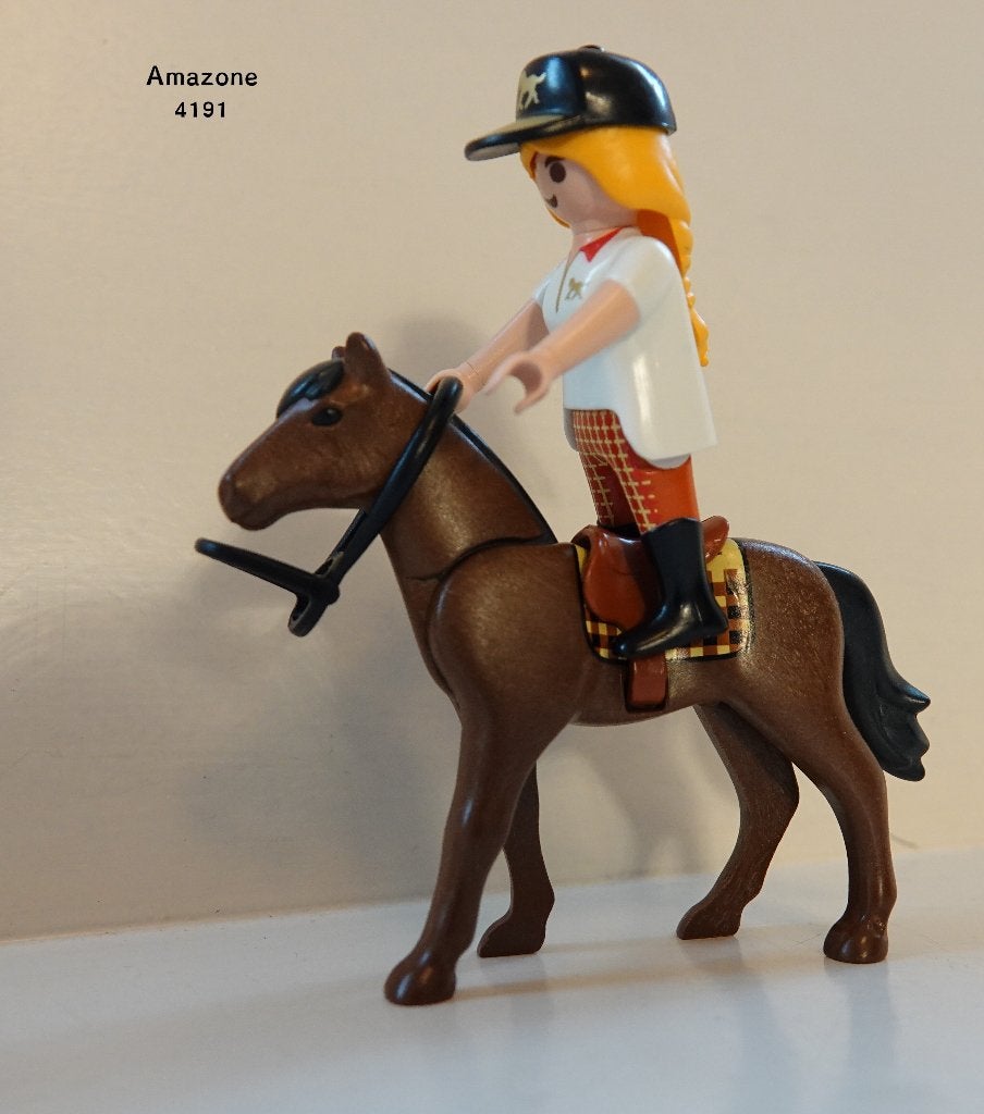 Playmobil 4191 - Amazone met Paard, Complete set, Ophalen of Verzenden, Zo goed als nieuw, Country