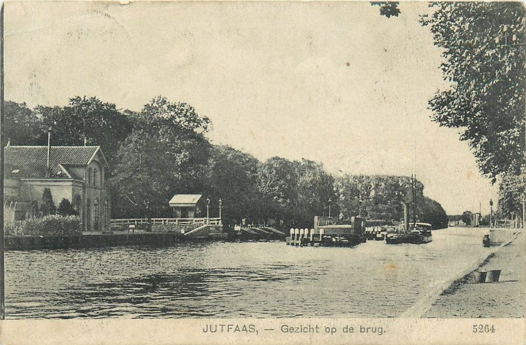 701-179-037 Jutphaas Gezicht op de Brug, Verzamelen, Verzenden, Voor 1920, Utrecht