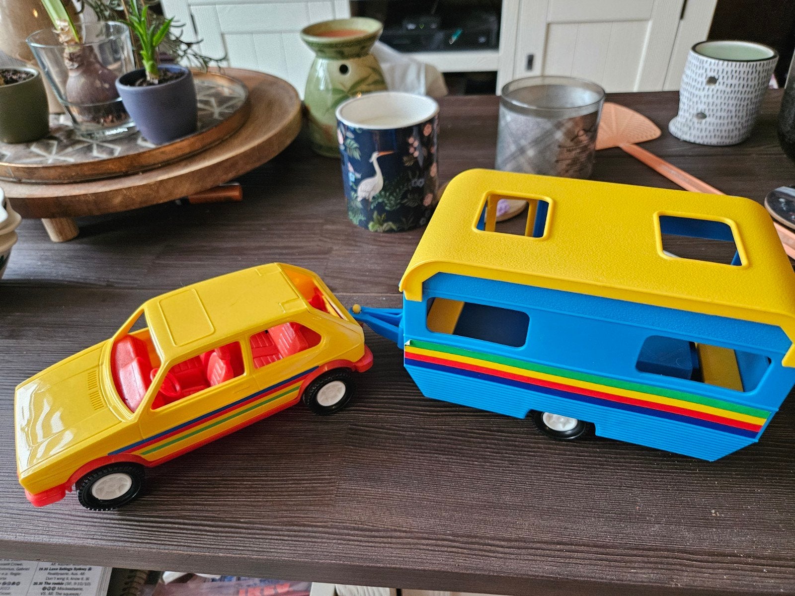 Wader Auto met Caravan - Made in W-Germany, Ophalen of Verzenden, Gebruikt
