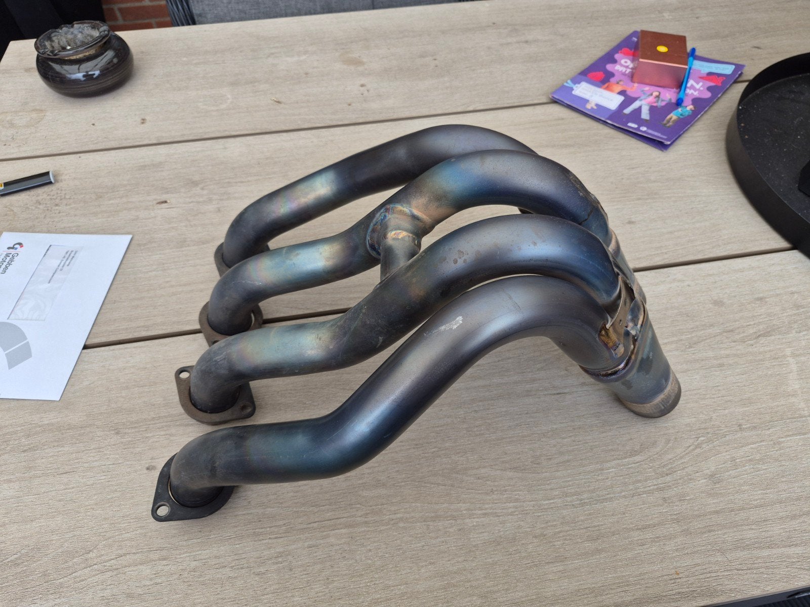 Titanium uitlaatbochten Yamaha MT10 / R1, Ophalen of Verzenden, Gebruikt