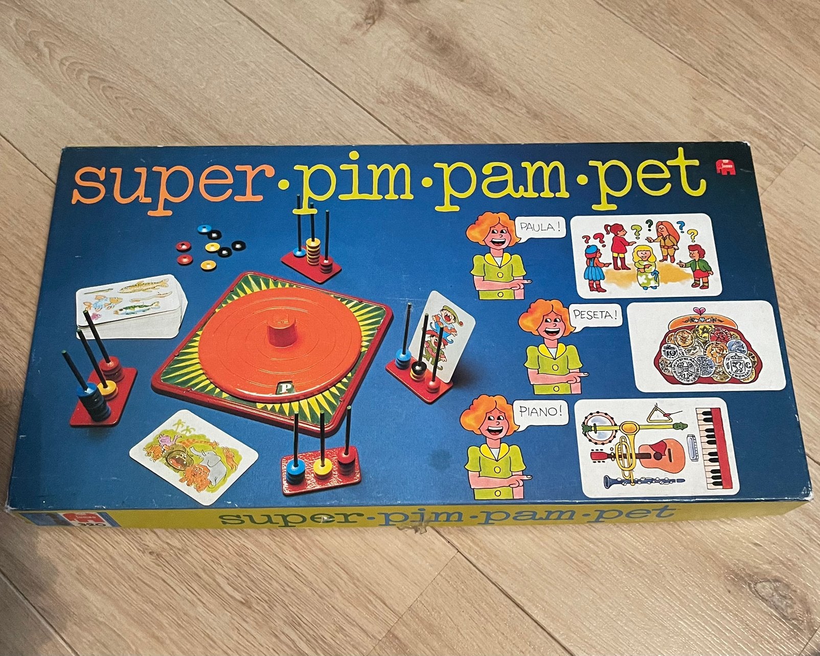 Super Pim Pam Pet Bordspel compleet en in goede staat, Ophalen of Verzenden, Zo goed als nieuw