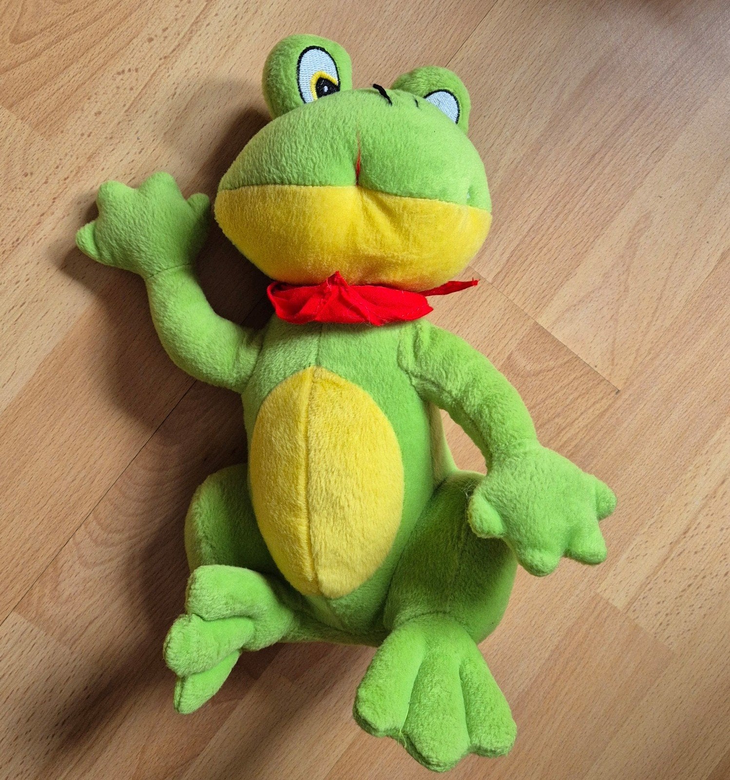 Knuffel kikker. In perfecte staat., Kikker, Groen, Ophalen of Verzenden, Zo goed als nieuw
