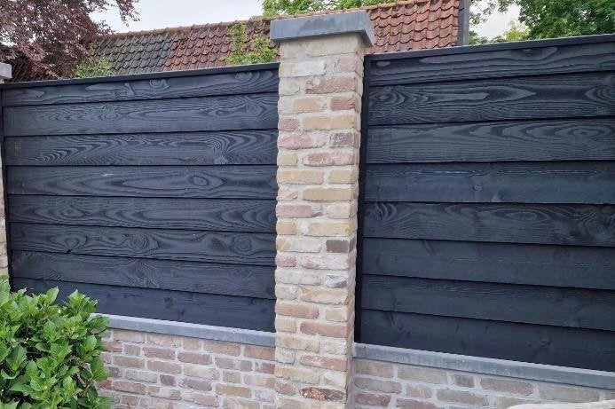 Zwart Zweeds rabat nieuw, Tuin en Terras, Ophalen, Nieuw, 250 cm of meer, Planken