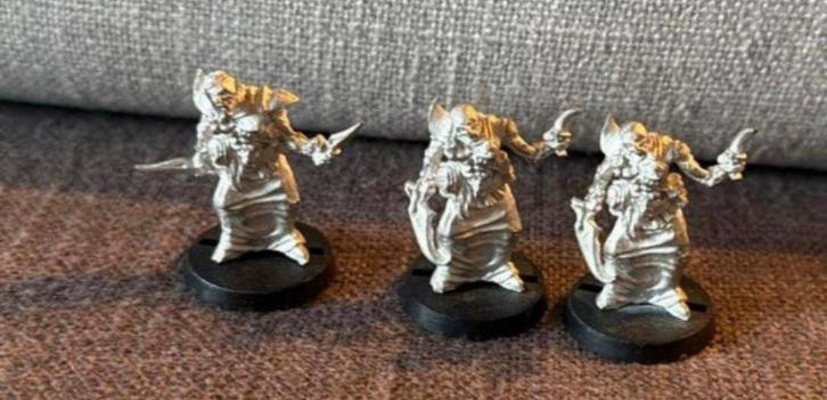 Warhammer 40k Dark Eldar 3x Grotesques (metal), Hobby en Vrije tijd, Wargaming, Ophalen of Verzenden, Zo goed als nieuw, Warhammer