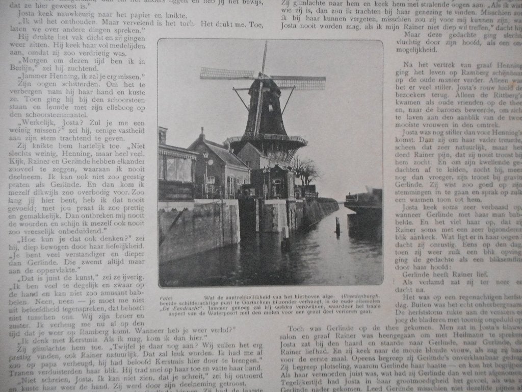 Gorinchem. Molen de Eendracht. 1916., Ophalen of Verzenden, Voor 1920, Nederland, Knipsel(s)