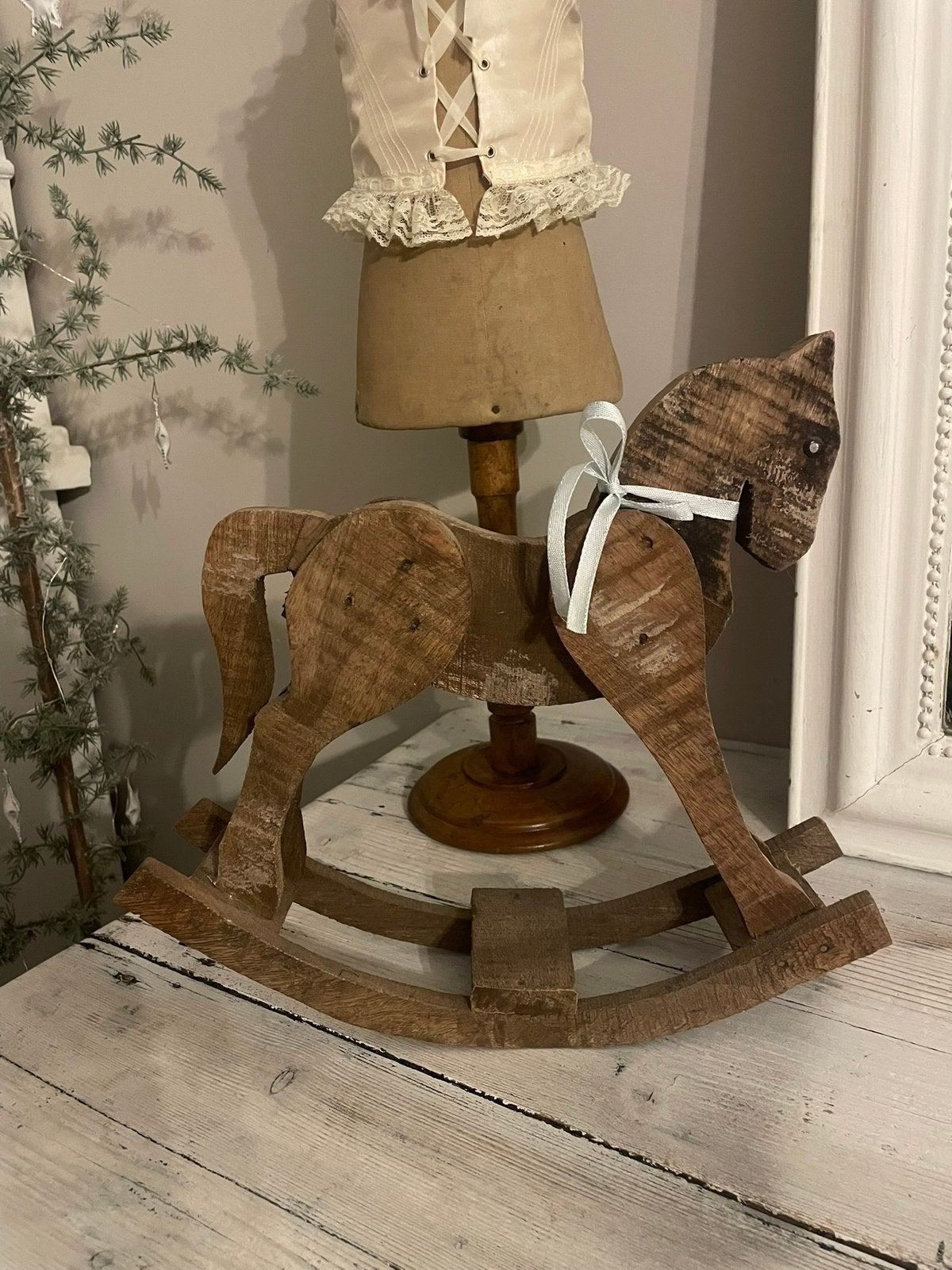 Leuk houten hobbelpaardje, Huis en Inrichting, Ophalen of Verzenden, Zo goed als nieuw, Bruin, Hout