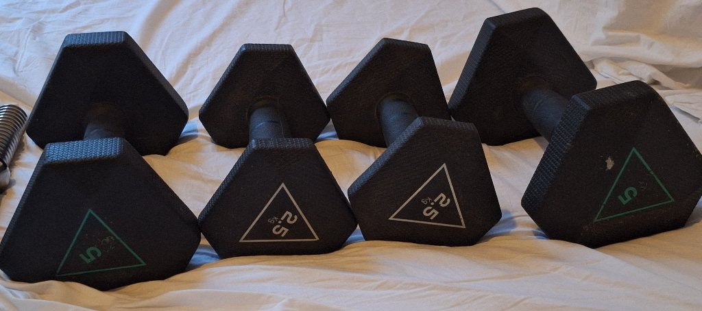 Domyos hex halters, Ophalen of Verzenden, Zo goed als nieuw, Benen, Dumbbell