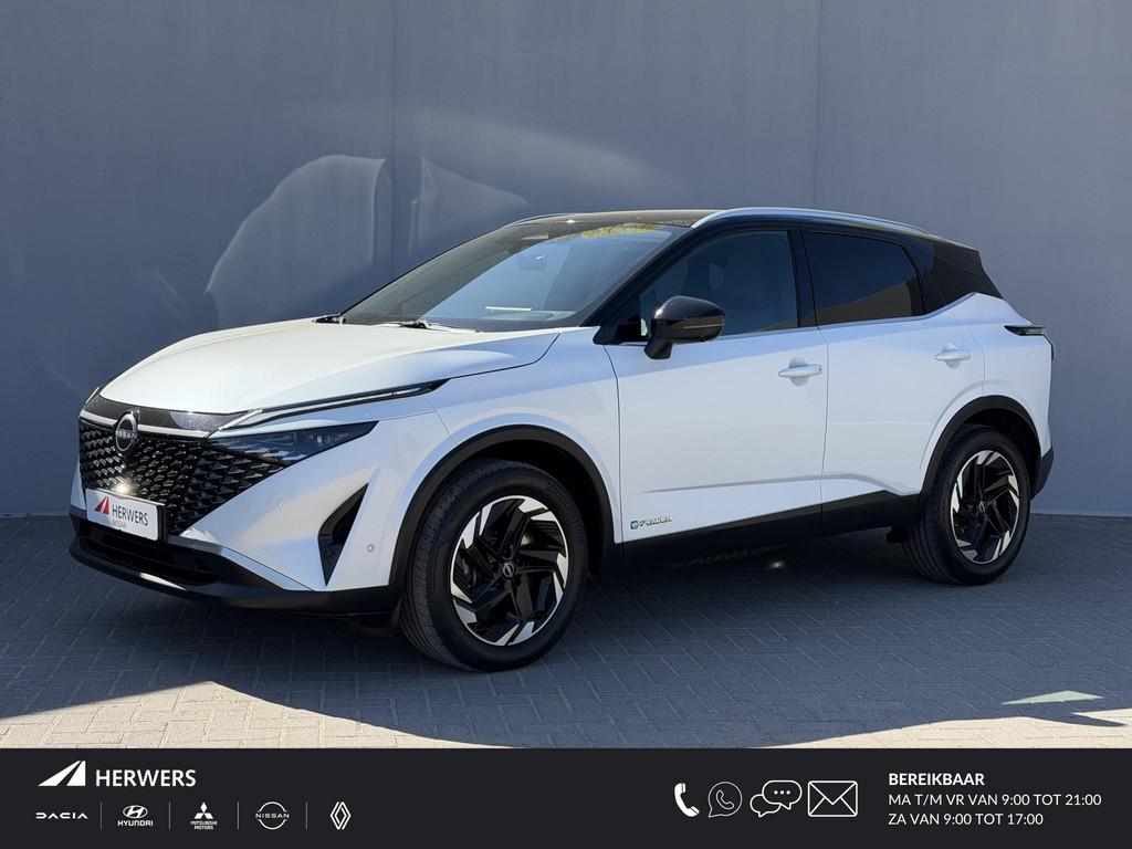 Nissan Qashqai 1.5 e-Power N-Connecta / Facelift Model / Nav, 190 pk, 2 kWh, Wit, Bedrijf