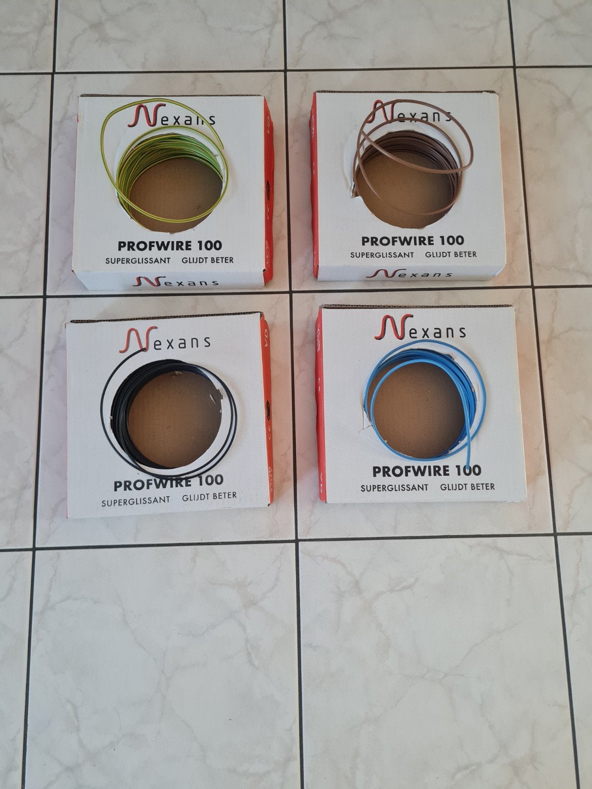 Nexans Installatiedraad Profwire 100m diverse dozen, Ophalen, Nieuw, Kabel of Snoer