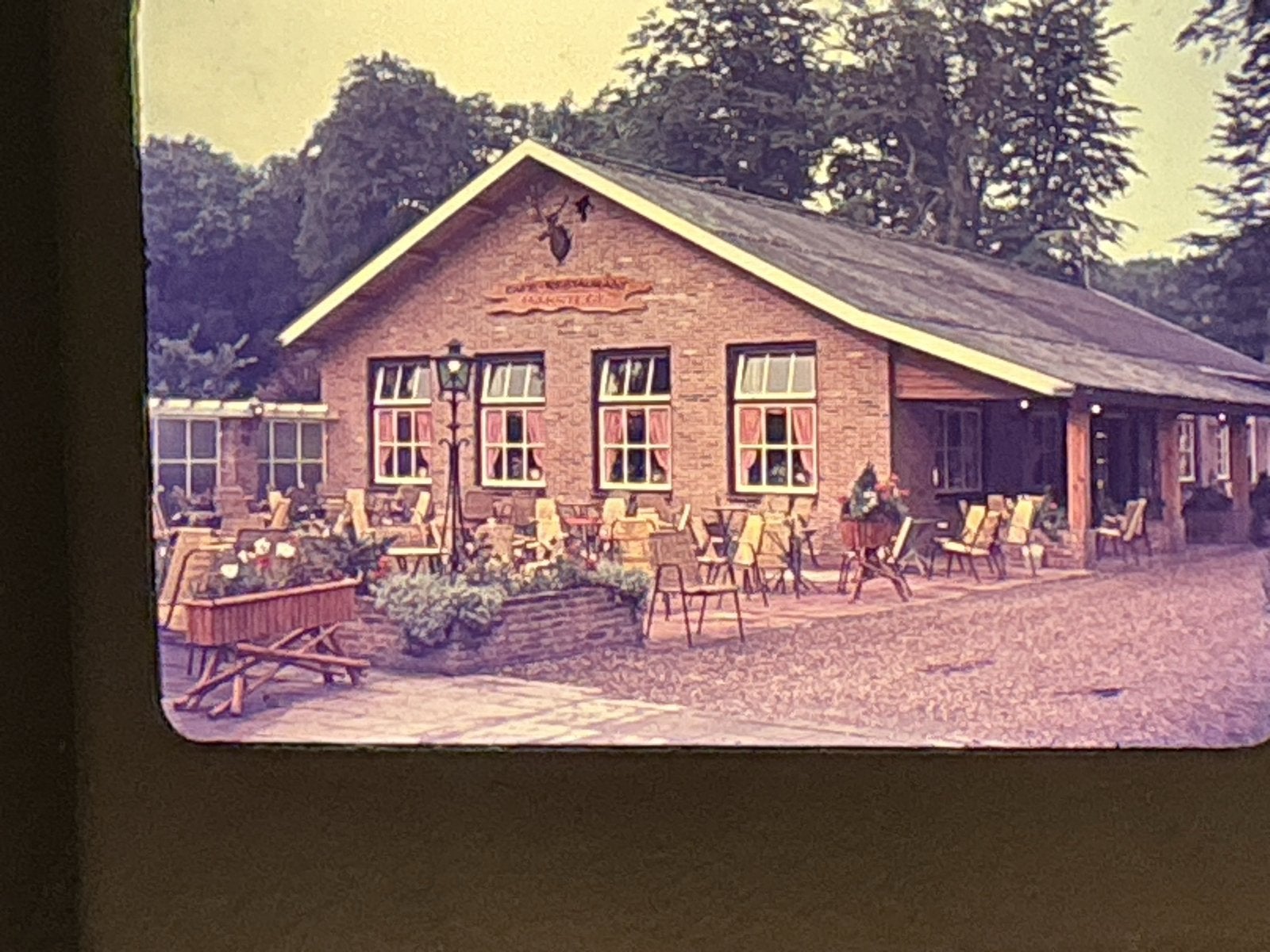 Café restaurant Hakstege oude las dia, Verzenden, 1960 tot 1980, Zo goed als nieuw, Overige onderwerpen