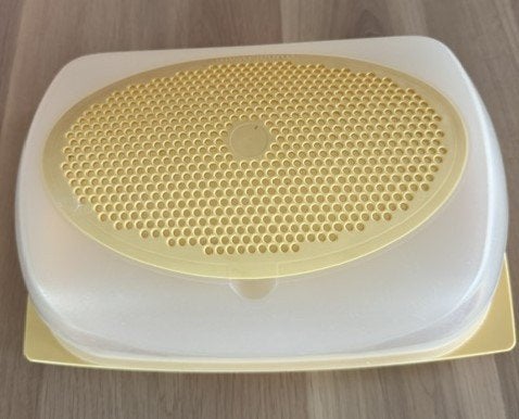 Grote kaasdoos tupperware, Gebruikt, Geel, Overige typen, Ophalen of Verzenden