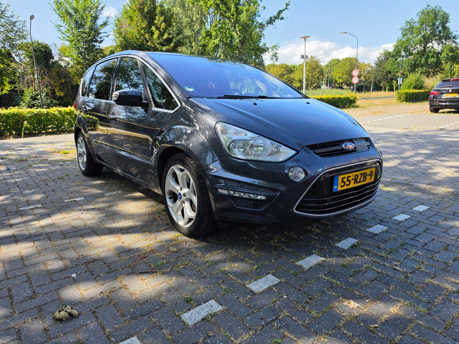 Ford S-Max 2.0 Stci 149KW Powershift 2010 Grijs 7P Automaat, Euro 5, 1976 cc, Zwart, 4 cilinders