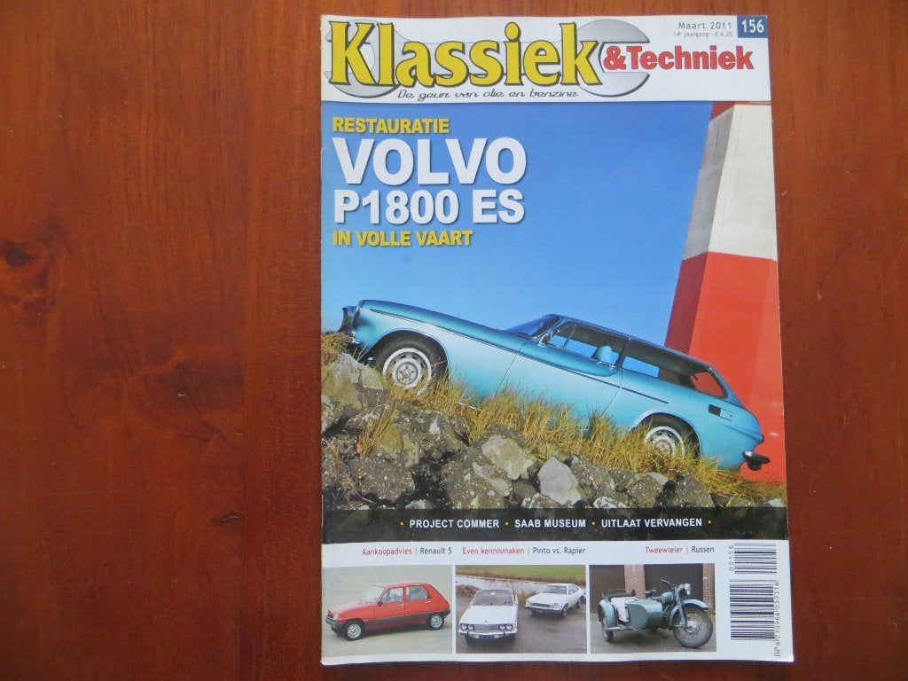Klassiek & Techniek 156 Volvo 1800 ES, Renault 5 Type 1, Verzenden, Nieuw, Renault