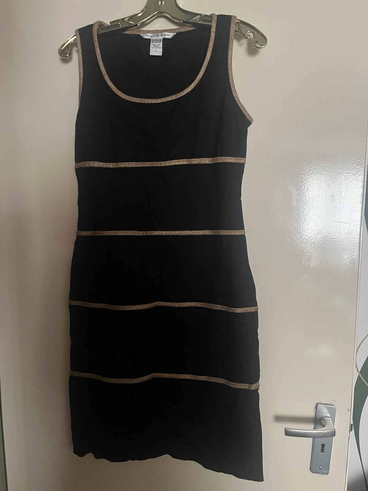 Diane von Furstenberg Jurk ,maat M(40),80%wool, Kleding | Dames, Jurken, Maat 38/40 (M), Zwart, Ophalen of Verzenden, Zo goed als nieuw