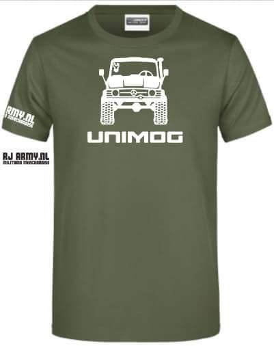 Mercedes Benz unimog front, Ophalen of Verzenden, Landmacht, Nederland, Kleding of Schoenen