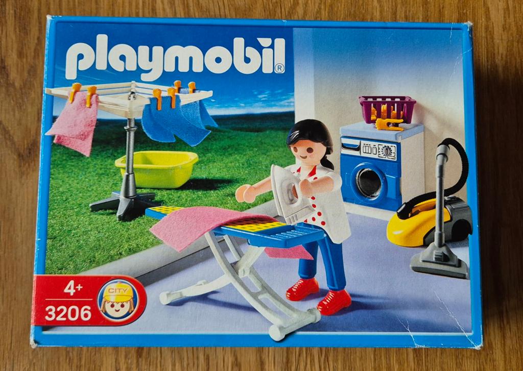Playmobil set 3206 Wasmachine Strijkplank, Ophalen of Verzenden, Gebruikt