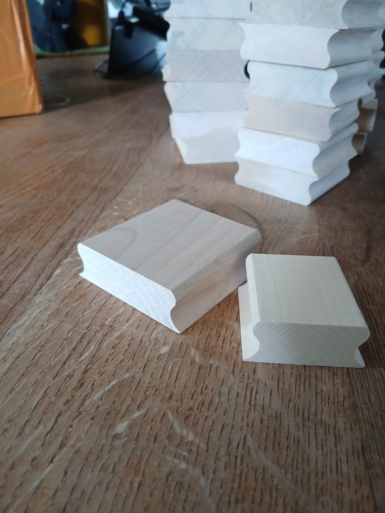 stempelblokjes esdoorn hout, Ophalen of Verzenden, Nieuw, Hout, Knutselmateriaal