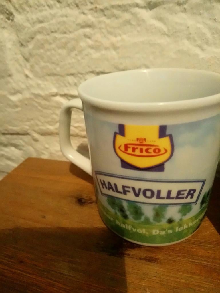 Vintage Frico Halfvoller Mokken - Set van 2, Antiek en Kunst, Ophalen of Verzenden