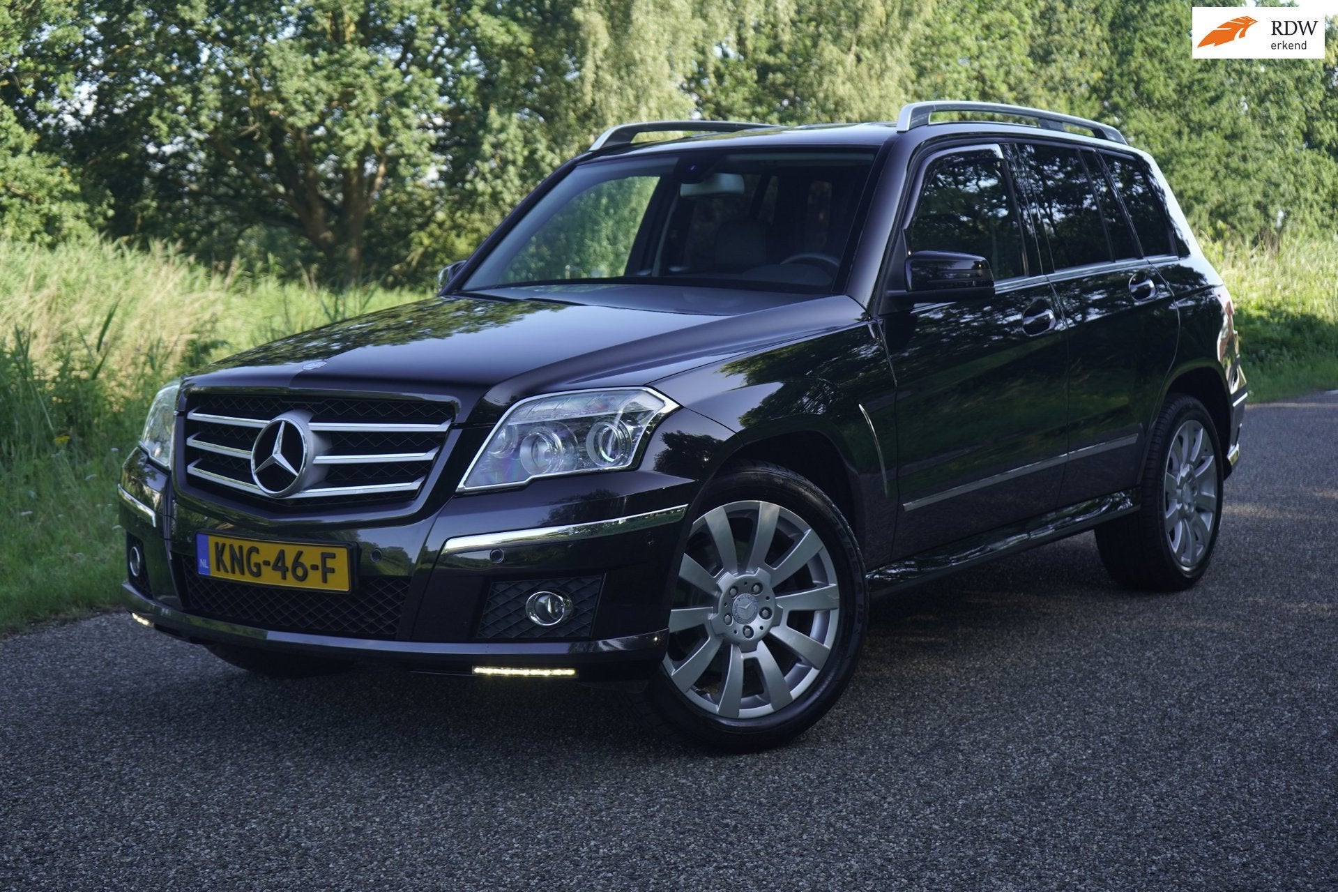 Mercedes-Benz GLK-klasse 350 4-Matic 272pk, Leder, Trekhaak, Auto's, Mercedes-Benz, Automaat, Gebruikt, Zwart, 2000 kg