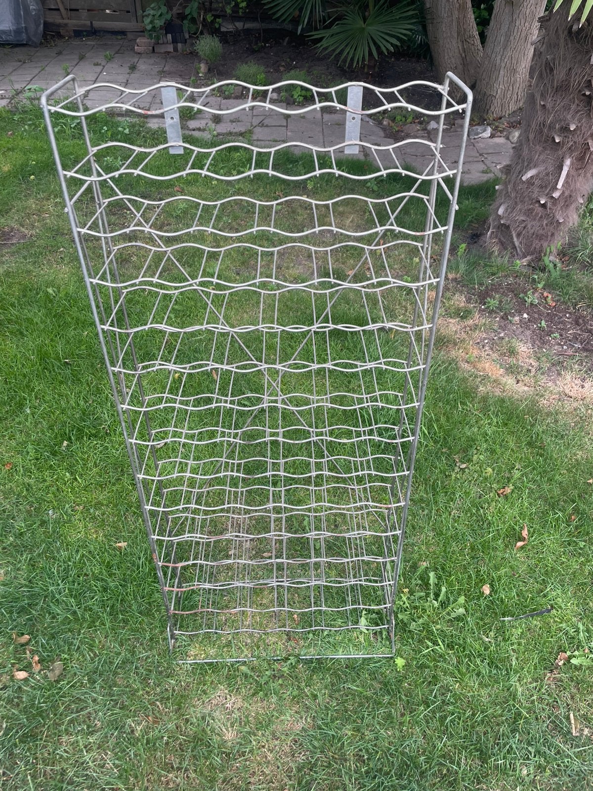 Tomado vintage wijnrek metaal 136x60x20 voor 90 flessen, Huis en Inrichting, Woonaccessoires | Wijnrekken, Ophalen, Gebruikt, Metaal