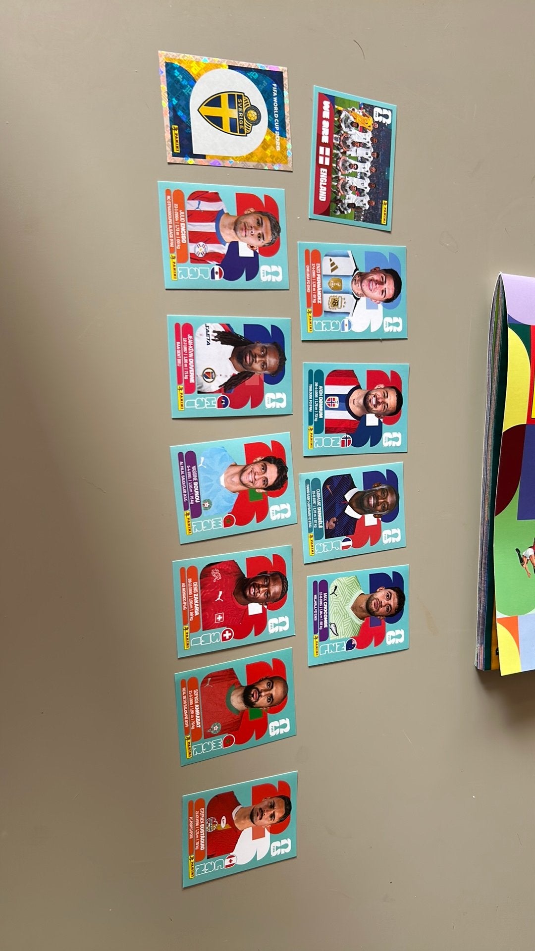 Panini world cup stickers, Hobby en Vrije tijd, Stickers en Plaatjes, Ophalen of Verzenden, Zo goed als nieuw, Meerdere stickers